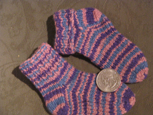 striped baby socks