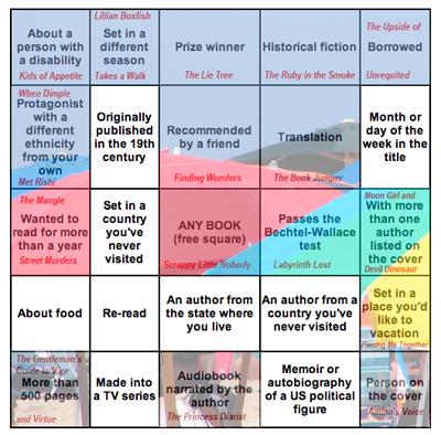 Book Bingo through 8/6